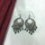 Antique Vintage Circle With Floral Design Beads Hook Earrings