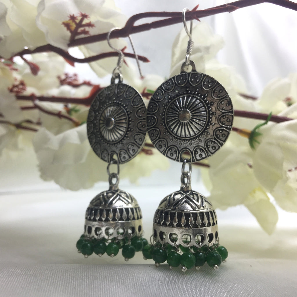 Gold Finished Rajasthani Long Jhumka Earrings