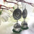 Art Deco Circle With Rajasthani Circle Jhumka Earrings