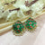 Fully Enamel Classic Traditional With White Beads Earrings