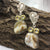 Amazing Beach Stone Peacock Face Earrings