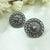 Lustrous Round Stones Rajwadi Circle Stud Earrings