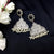 Dome Shape Stones Flower Classy Antique Beads Earrings