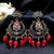 Old Royal Rajwadi Design Solid Oxidised & Beads Earrings