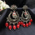 Old Royal Rajwadi Design Solid Oxidised & Beads Earrings