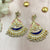 Stunning India Traditional Style Enamel With Beads Earrings