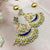 Stunning India Traditional Style Enamel With Beads Earrings