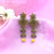 Flower Face Filigree Design Round Beads Earrings