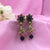 Pretty Gemstones With Sunflower Face Beads Earrings