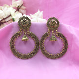 Beautiful Luxury Circle With Jhumka Wedding Earrings