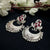 High Quality Silver Traditional Stones Earrings