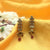 Long Flower Stick With Flower Jhumka Earrings