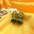 Hollow Circle Flower With Jhumka Earrings