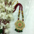 Classic Royal Flower Face With Beads Indian Wedding Necklace Set