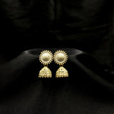 Handmade Art Deco Circle & Jhumka Earrings