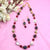 Pretty Beach Stones With Royal Beads Party Traditional Necklace Set