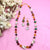 Pretty Beach Stones With Royal Beads Traditional Necklace Set