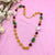 Amazing Colorful Floral Design Beads With Beach Stone Necklace Set