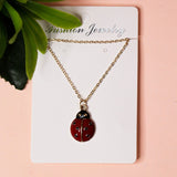 Blood Red Bittle Necklace