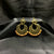 Pretty Round Gold Beads Traditional Earrings