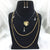 Black & Golden Multi Layer Chain Fashion Fine Necklace Set