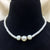 Offwhite Round Shape Pearls & Beads Fashion Beach Necklace