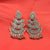 Traditional Japanese Design Silver Earrings