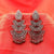 Traditional Japanese Design Silver Earrings