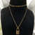 Bold Fashionable Double Layer Chain With Lock Necklace