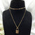 Bold Fashionable Double Layer Chain With Lock Necklace