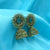 Antique Handmade Flower Face With Big Jhumka Earrings