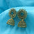 Antique Handmade Flower Face With Big Jhumka Earrings