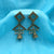 Square & Triangle Shape Dangle With Jhumka Earrings