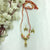 Shiny Golden Beads With Music Notes Butterfly Necklace Set