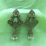 Stunning Old Indian Filigree Design Earrings