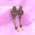 Geometric Flowers Design Chain Colorful Beads Earrings