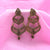 Antique Pear & Pan Shape Filigree Design Earrings