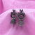 Double Royal Peacocks Design Jhumka Earrings