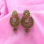 Multi Color Stones Golden Traditional Earrings