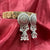 Circle Flower Vintage Design Jhumka Ghungroo Earrings