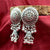 Circle Flower Vintage Design Jhumka Ghungroo Earrings