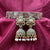 Handmade Flower Face With Classy Jhumka Earrings