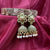 Handmade Flower Face With Classy Jhumka Earrings