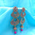 Filigree Heart Design With Tiny Jhumka & Beads Earrings