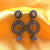 Rose Cut Stones Flower Design With Triple Circle & Jhumka Earrings