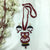 Fully Handmade Owl Design Terracotta Necklace