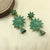 Double Multi Shape Flower With Tiny Jhumka Earrings