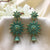 Double Multi Shape Flower With Tiny Jhumka Earrings