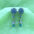 Sunflower Design With Flower Jhumka Beads Earrings