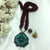 Black & Green Fancy Square Shape Terracotta Necklace Set